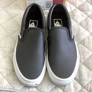 Vans Classic Perforated Leather Slip On